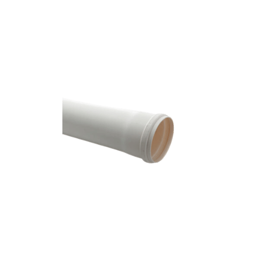 צינור UPVC לבן – תעלה לגידול הידרופוני _ ללא חורי שתילה, אורך 4 מטר, קוטר 50 מ”מ, 2 צול